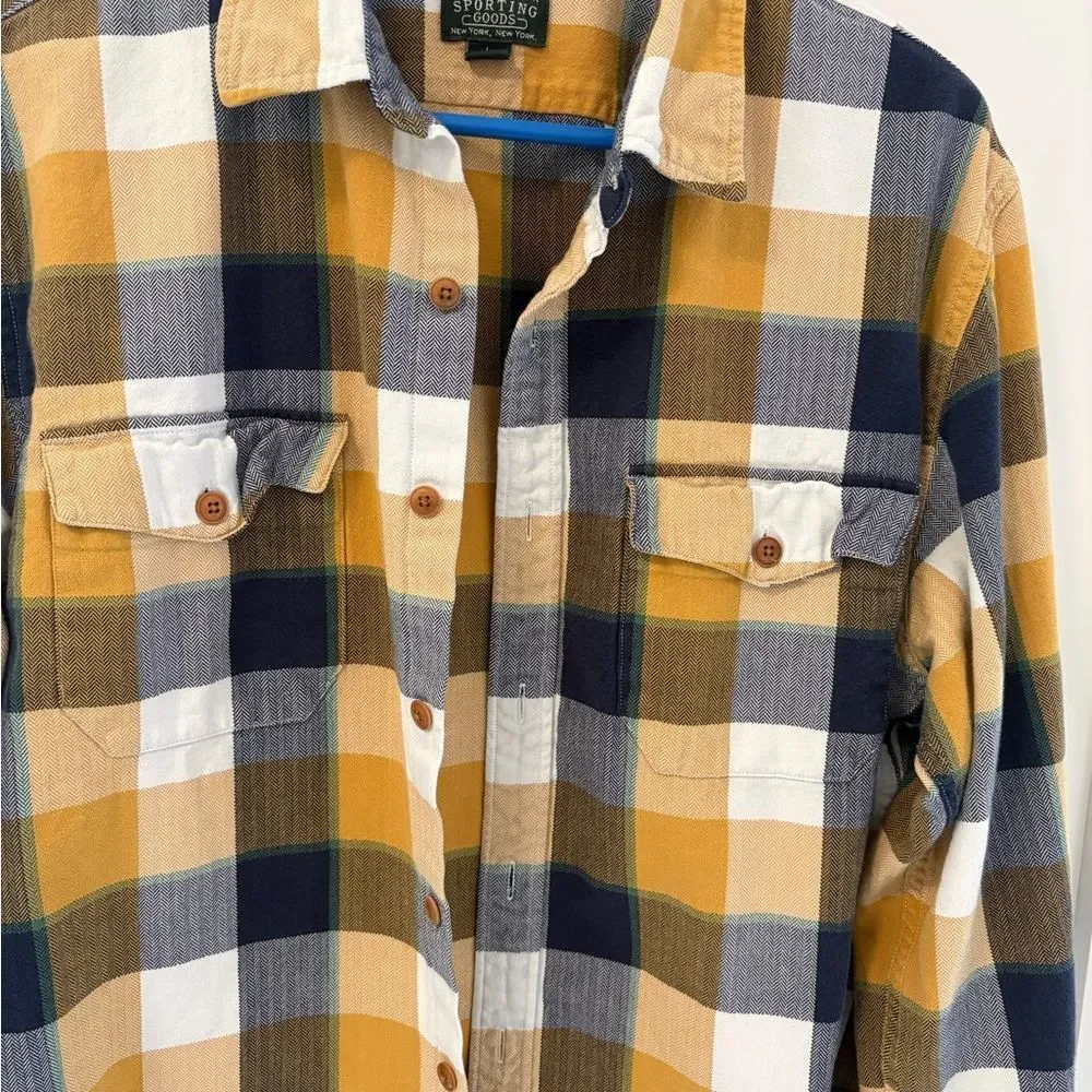 J.Crew Sporting Goods Plaid Flannel Shirt Men’s Large Button Down